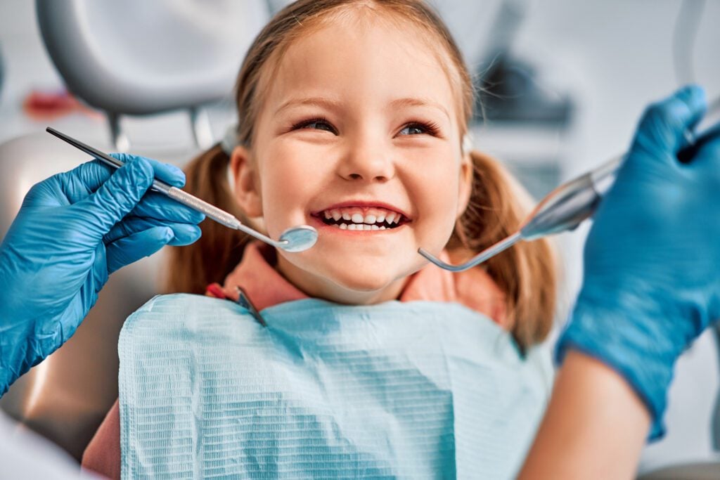 child's dental exam